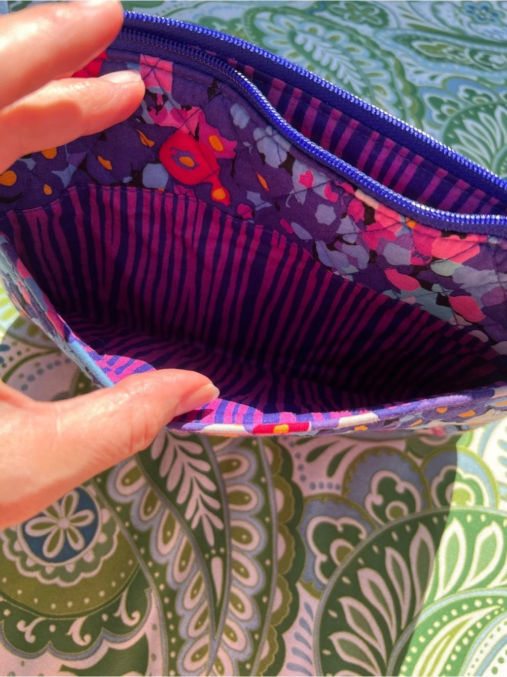 Vera Bradley Little Hipster Impressionista Floral Crossbody Bag - Picture 7 of 8